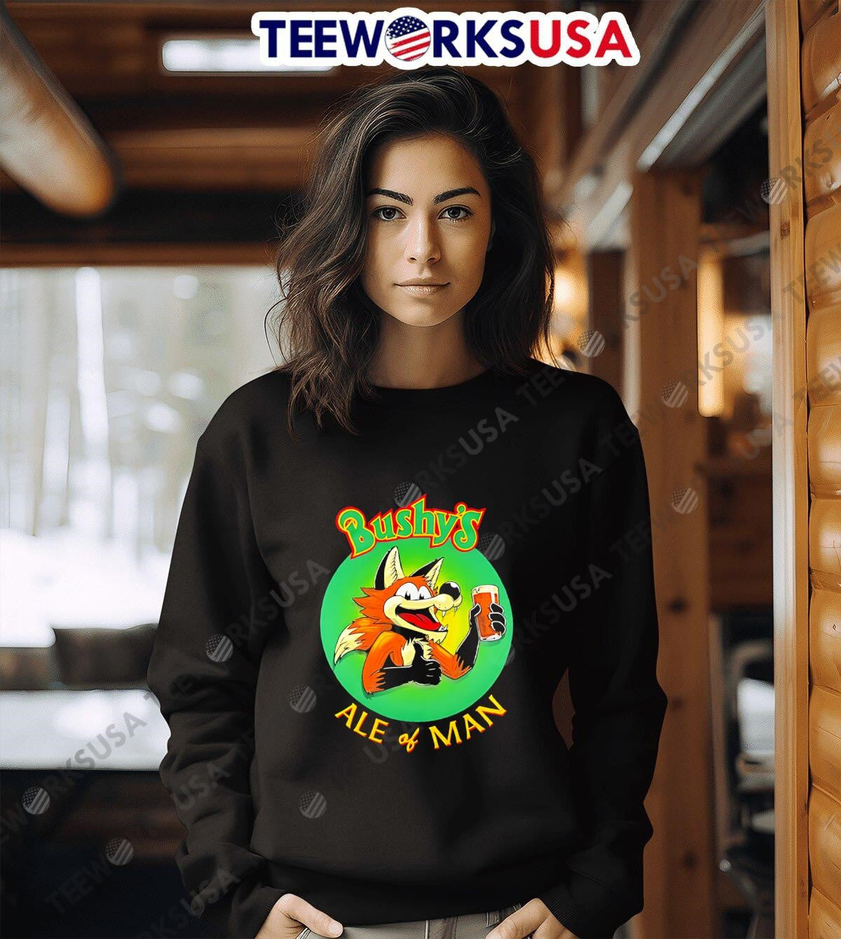 Bushy's Ale Of Man - Adult & Kids T-Shirts, Sweatshirts & Hoodies apparel design preview 6