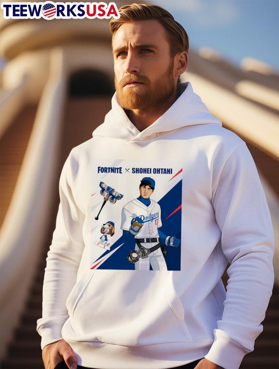 Fortnite X Shohei Ohtani - Adult & Kids T-Shirts, Sweatshirts & Hoodies apparel design preview 2