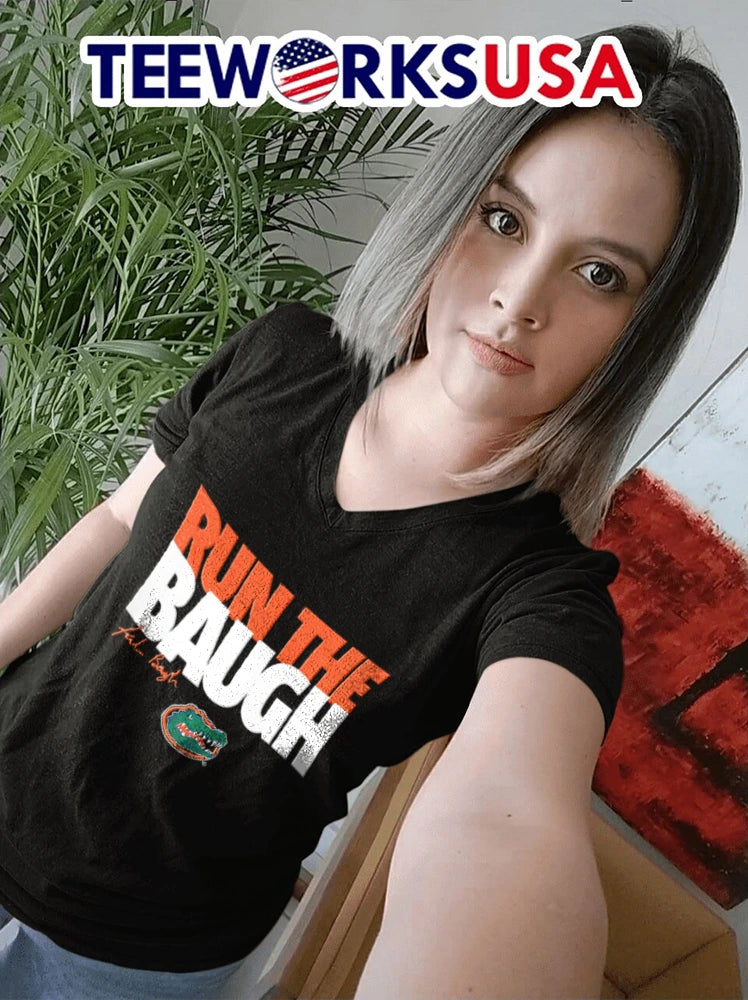 Florida Gators Run The Baugh - Adult & Kids T-Shirts, Sweatshirts & Hoodies apparel design preview 7