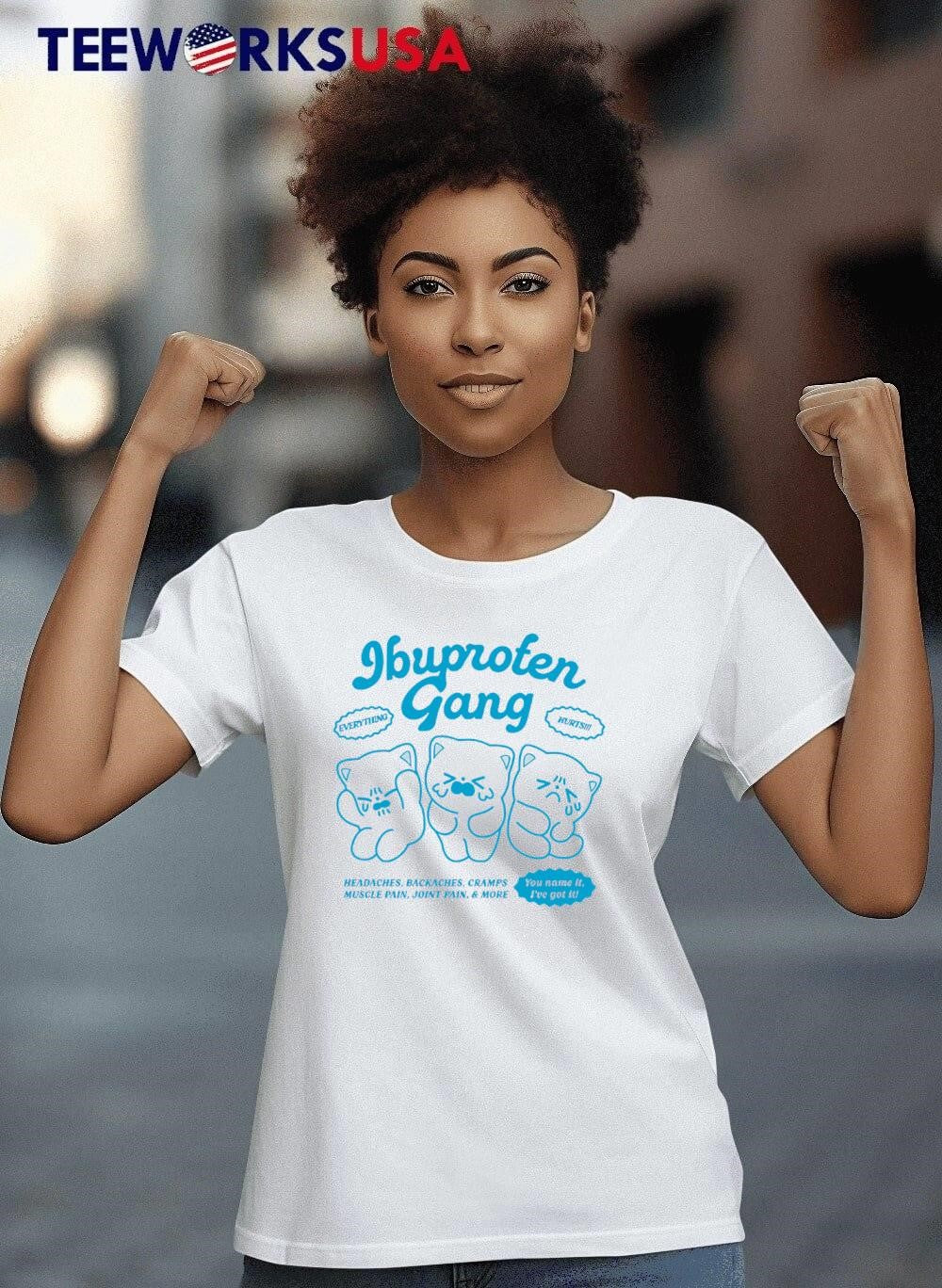 Ibuprofen Gang cat cute - Adult & Kids T-Shirts, Sweatshirts & Hoodies apparel design preview 8