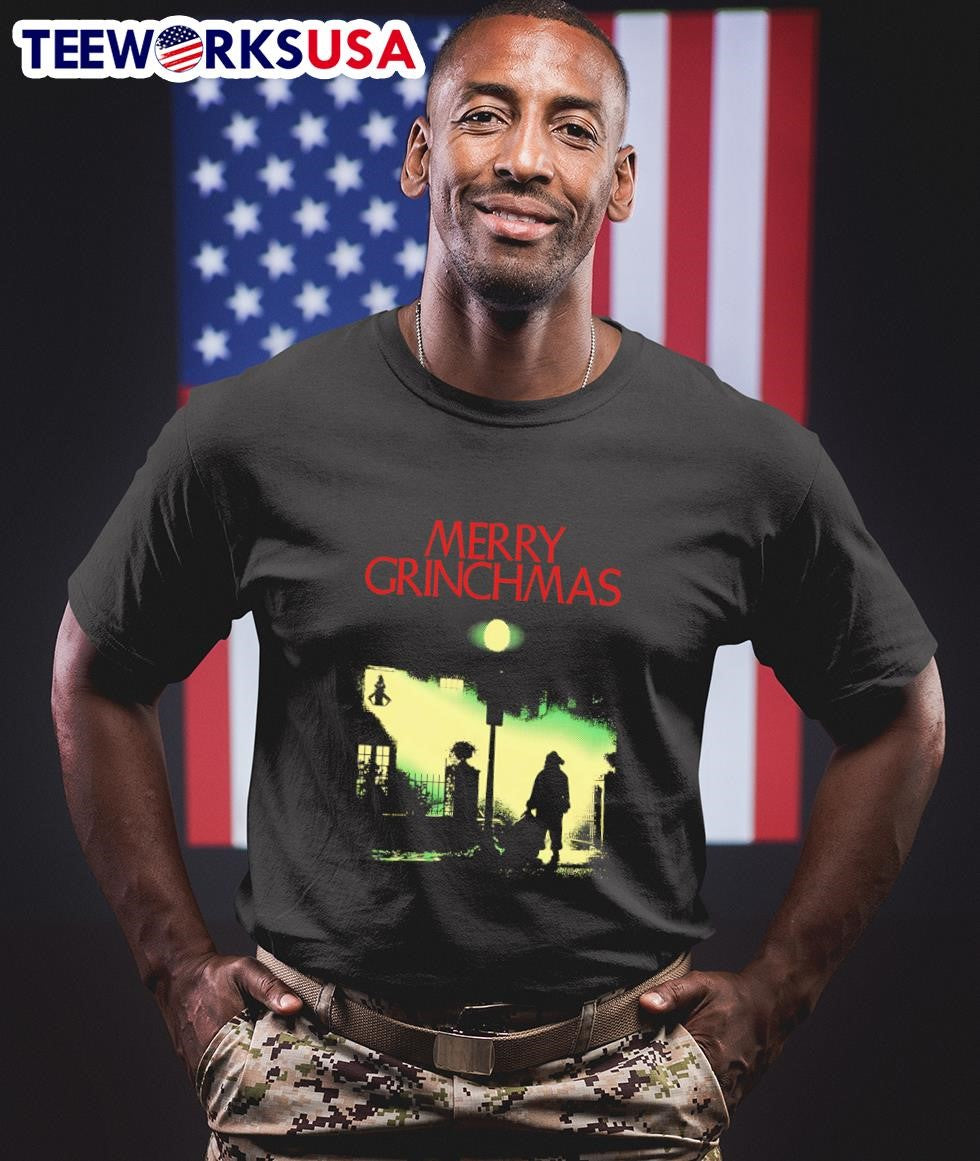 Merry Grinchmas - Adult & Kids T-Shirts, Sweatshirts & Hoodies apparel design preview 1