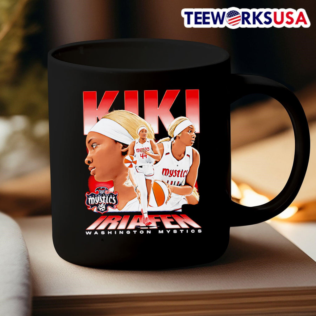 Kiki Iriafen Washington Mystics vintage graphic - Adult & Kids T-Shirts, Sweatshirts & Hoodies apparel design preview 3