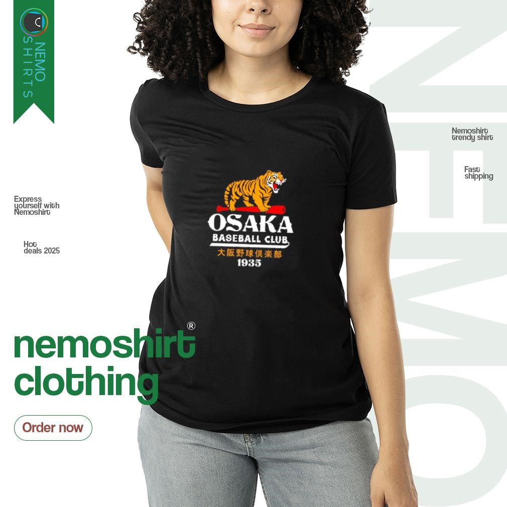 Osaka baseball club 1935 - Adult & Kids T-Shirts, Sweatshirts & Hoodies apparel design preview 3