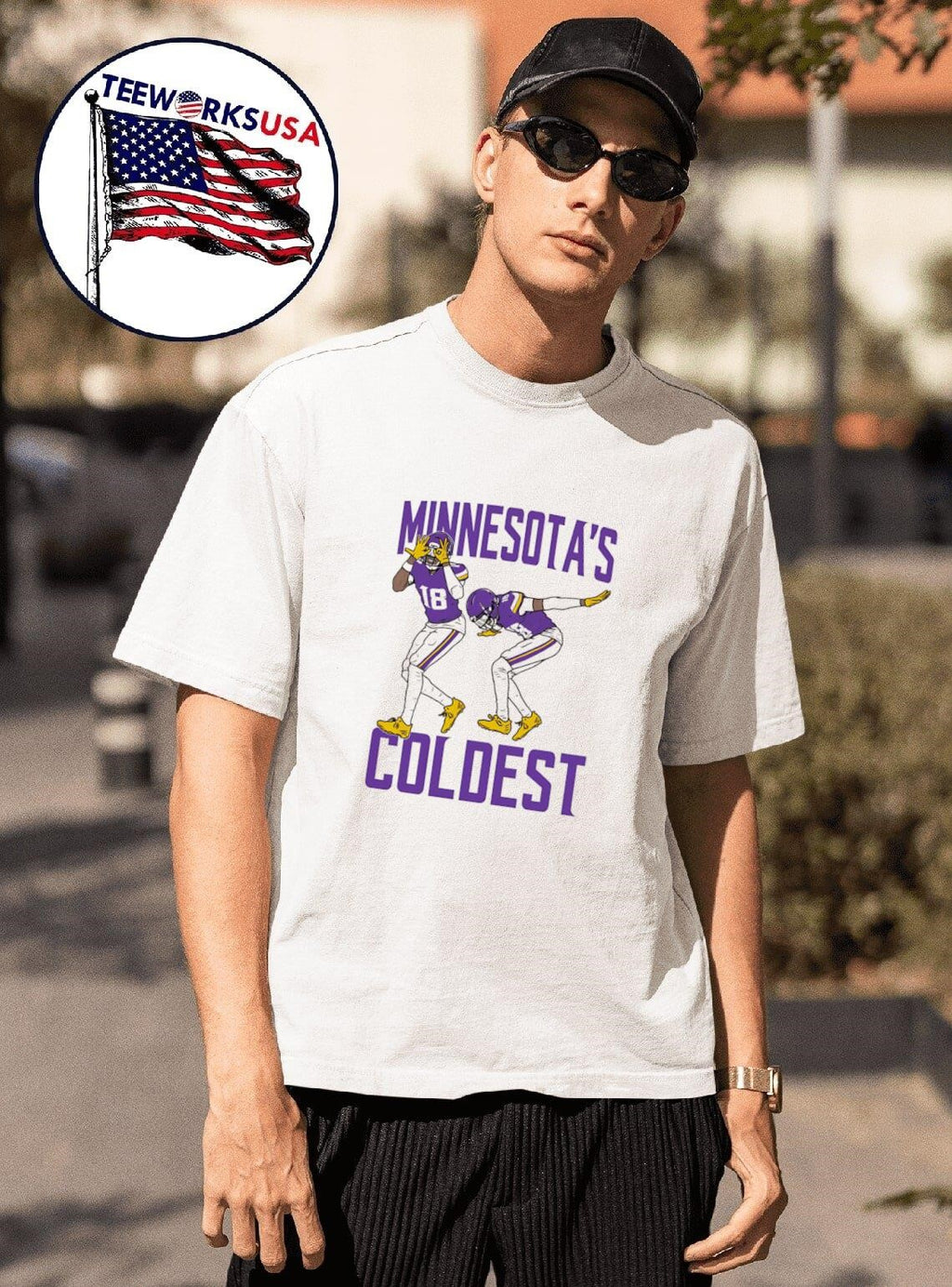 Minnesota's Coldest football - Adult & Kids T-Shirts, Sweatshirts & Hoodies apparel design preview 1