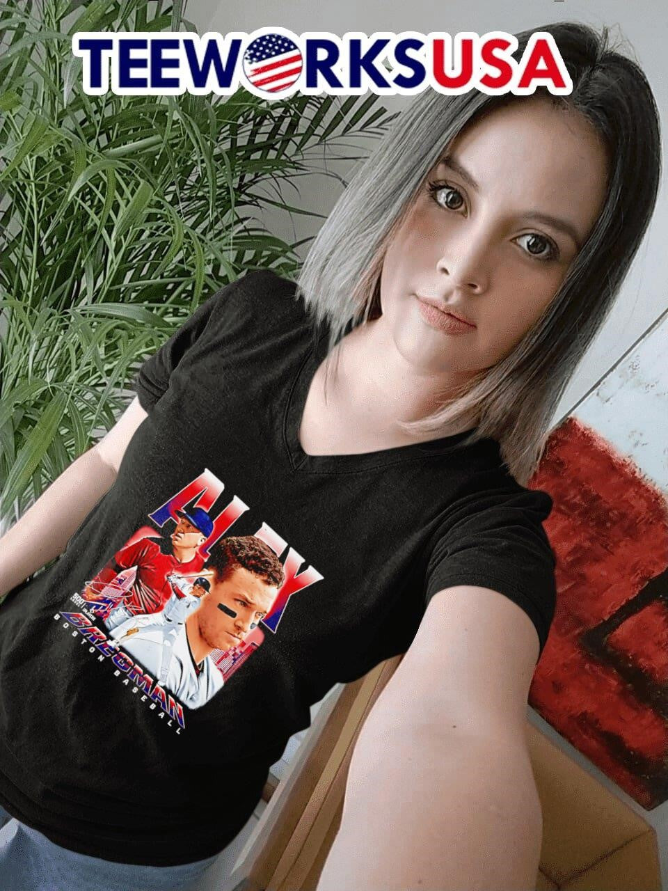 Alex Bregman Boston baseball vintage - Adult & Kids T-Shirts, Sweatshirts & Hoodies apparel design preview 7