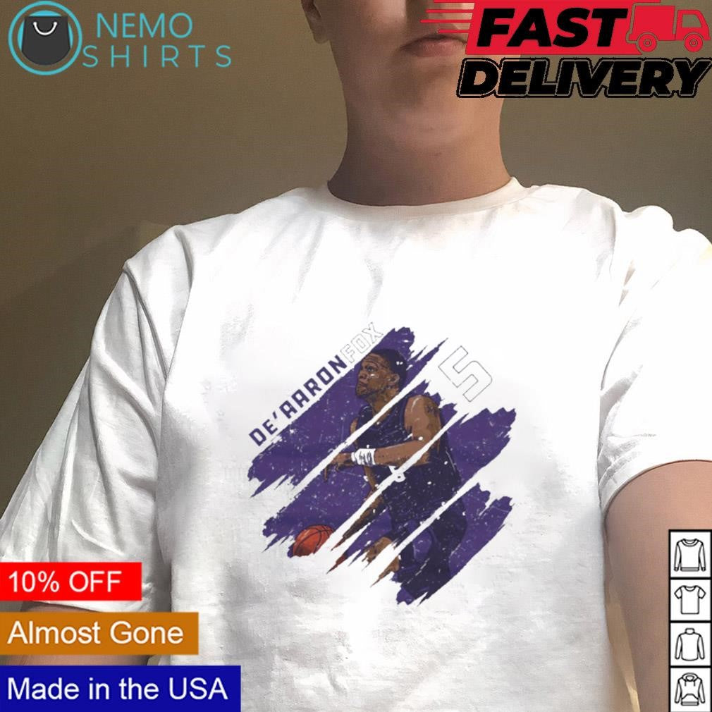 De'Aaron Fox Sacramento Kings stripes - Adult & Kids T-Shirts, Sweatshirts & Hoodies apparel design preview 4
