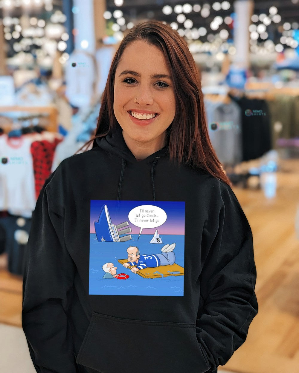Toronto Maple Leafs I'll never let go coach - Adult & Kids T-Shirts, Sweatshirts & Hoodies apparel design preview 5