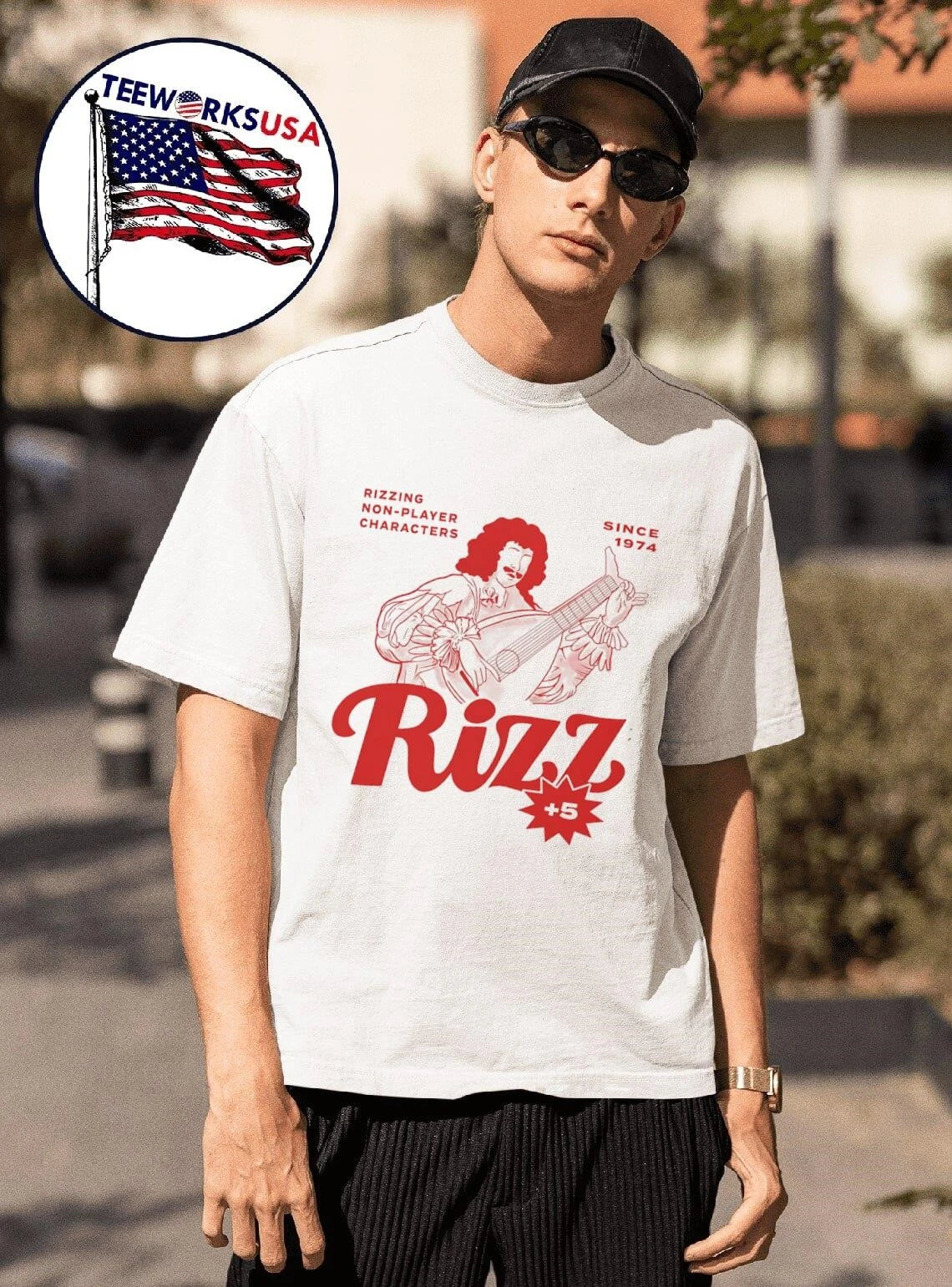 Rizzing Non-Player Characters Since 1974 Rizz Bard - Adult & Kids T-Shirts, Sweatshirts & Hoodies apparel design preview 1