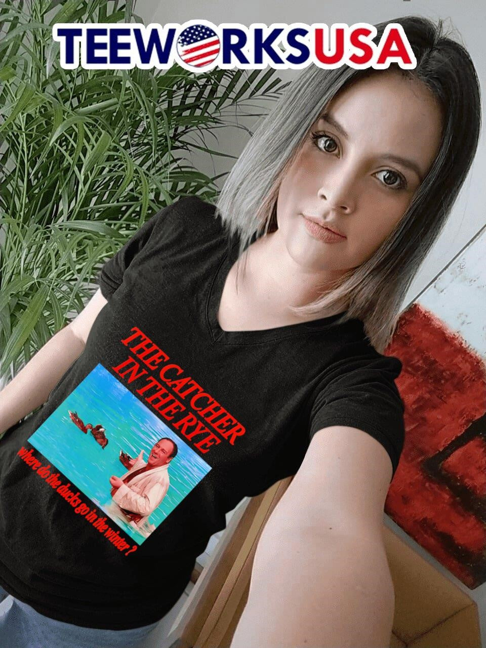 The catcher in rye where do ducks go winter - Adult & Kids T-Shirts, Sweatshirts & Hoodies apparel design preview 4