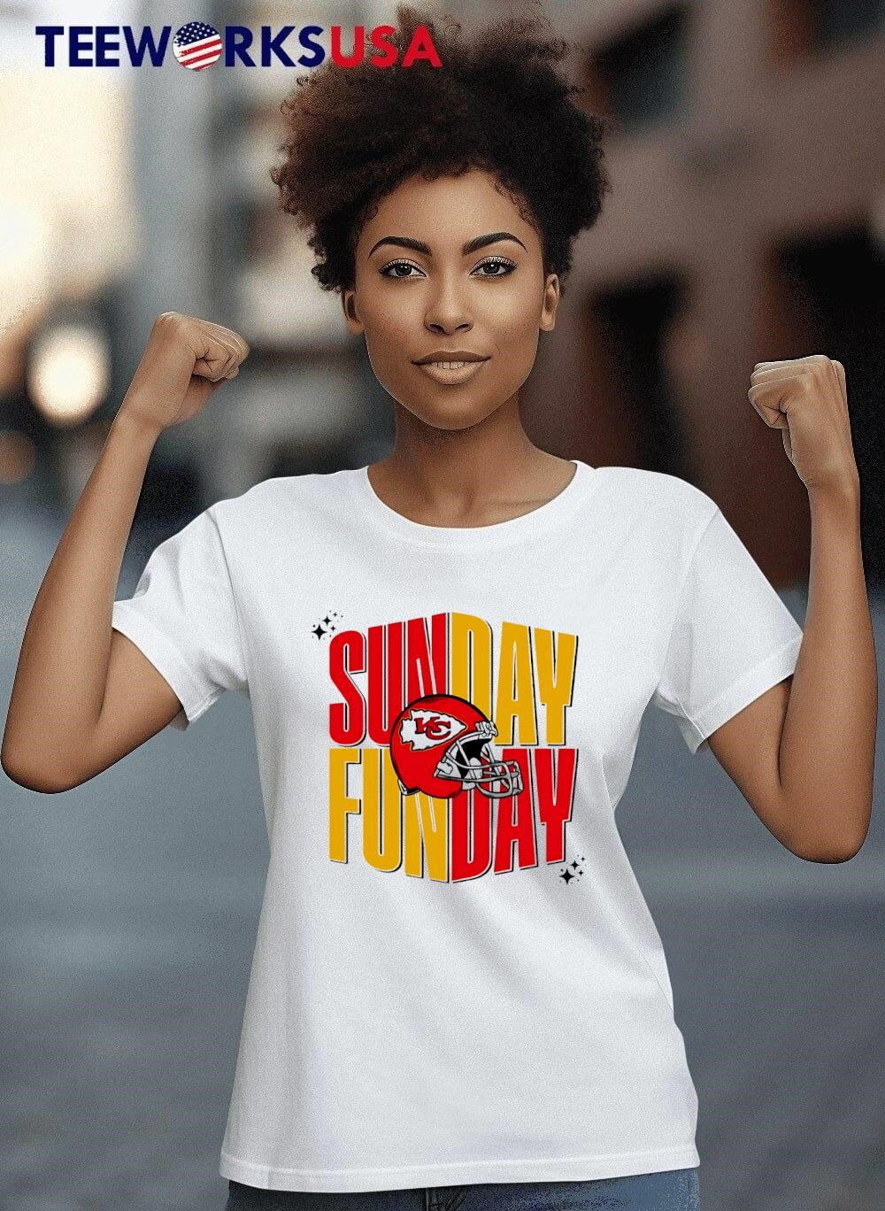 Kansas City Chiefs Sunday Fun Day helmet - Adult & Kids T-Shirts, Sweatshirts & Hoodies apparel design preview 8