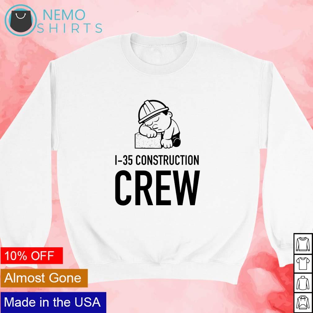 I35 constuction crew sleepy man - Adult & Kids T-Shirts, Sweatshirts & Hoodies apparel design preview 3