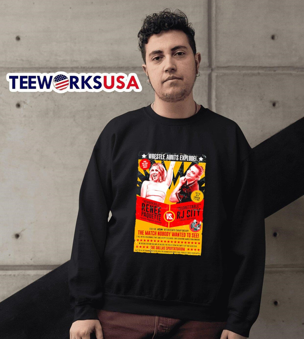 Wrestle Aunts Explode - Adult & Kids T-Shirts, Sweatshirts & Hoodies apparel design preview 6