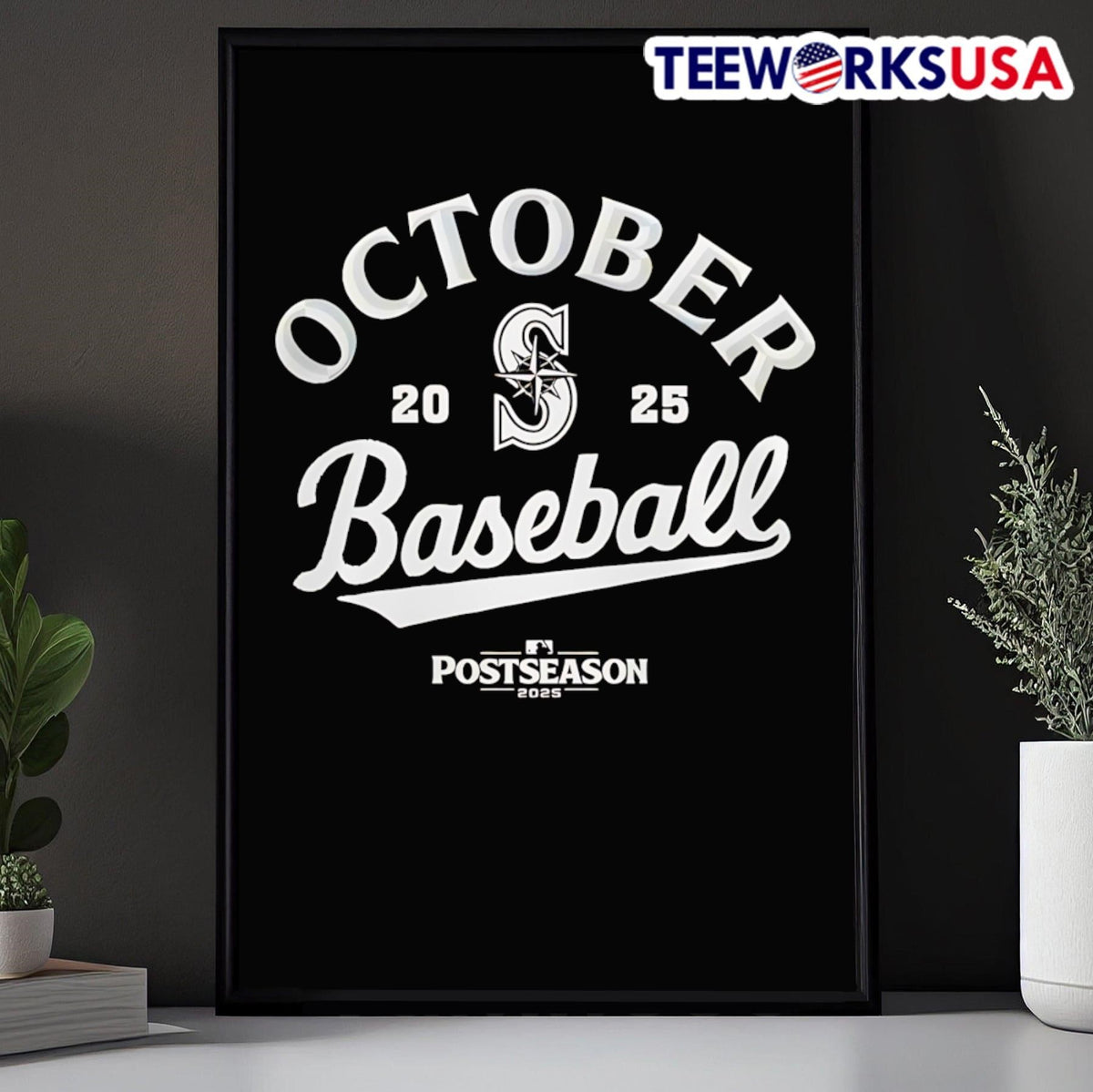 October baseball Seattle Mariners 2025 Postseason - Adult & Kids T-Shirts, Sweatshirts & Hoodies apparel design preview 5