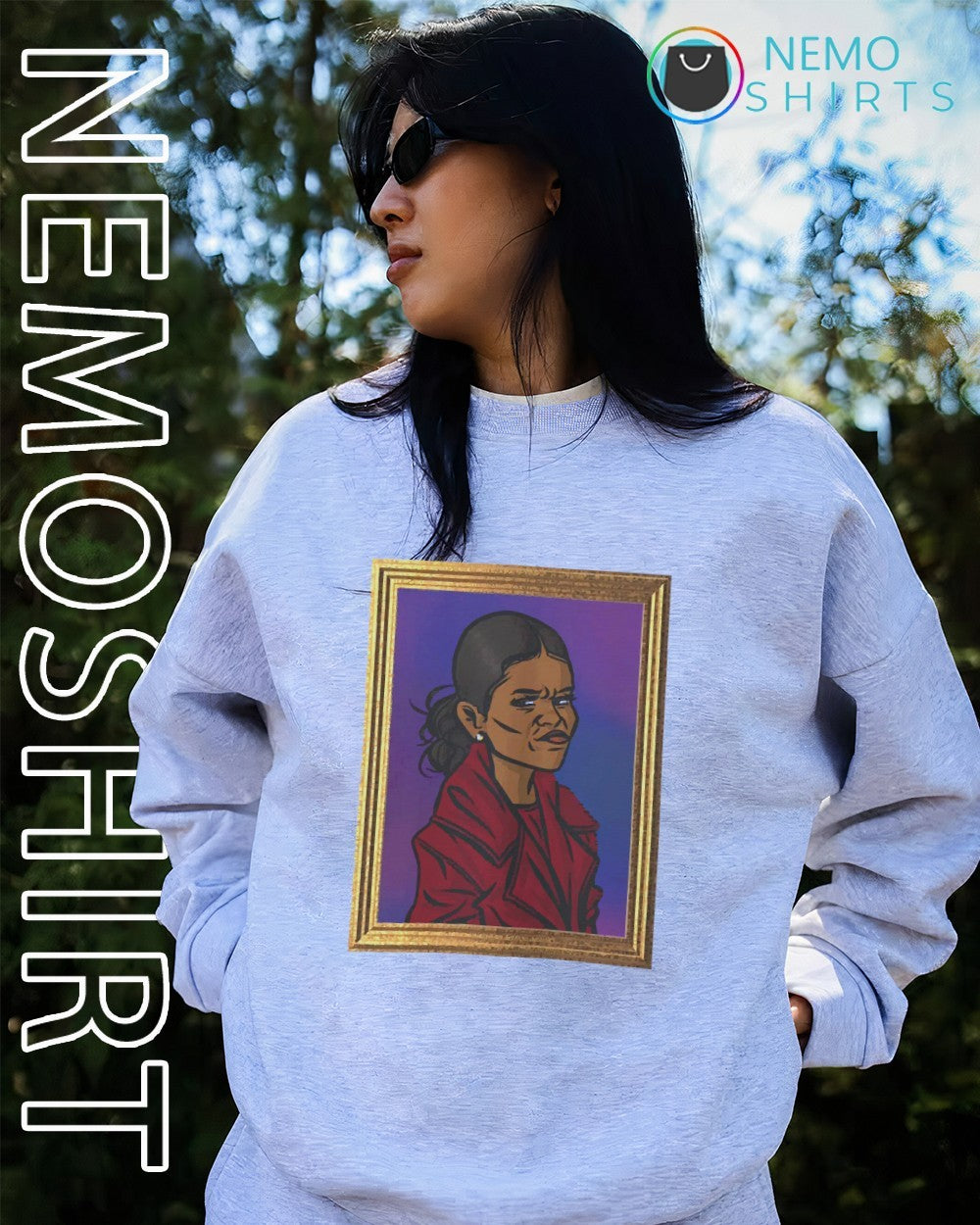 First lady caricature graphic - Adult & Kids T-Shirts, Sweatshirts & Hoodies product image 4