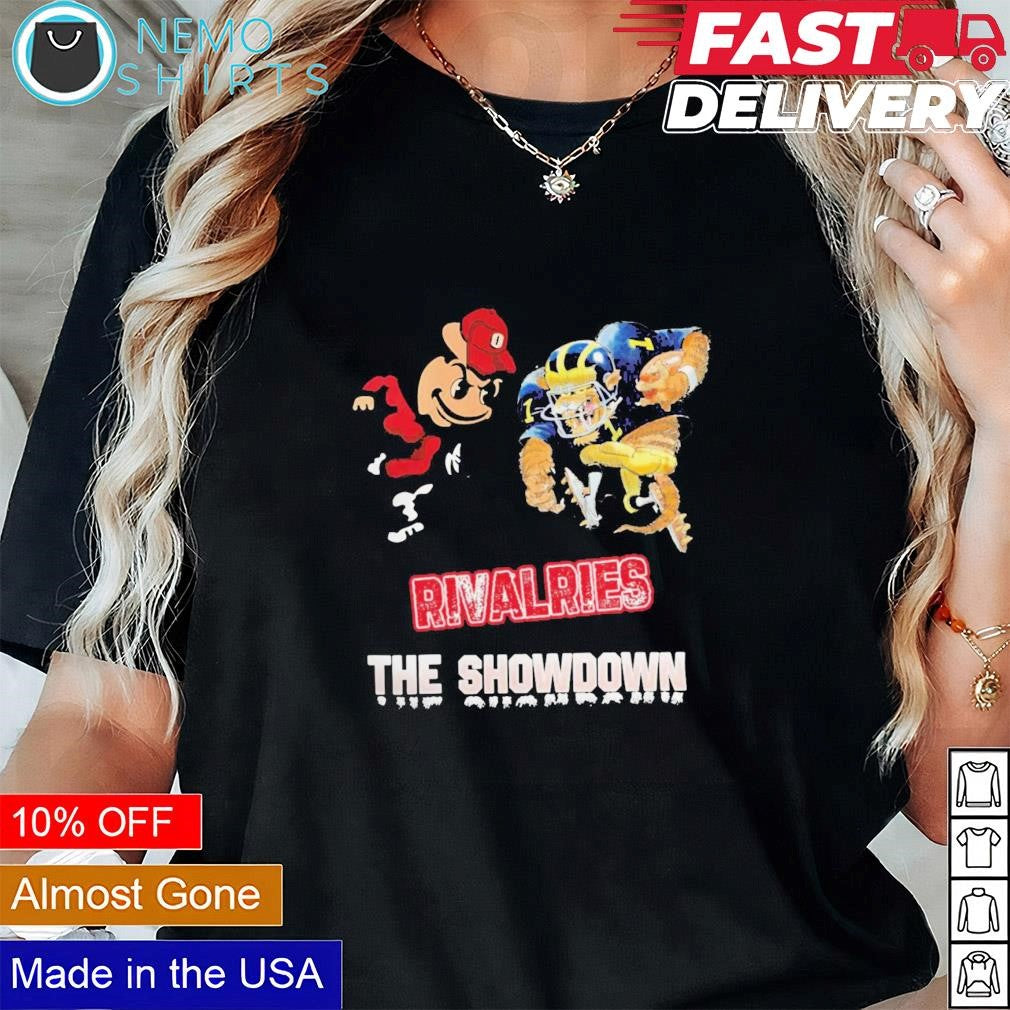Rivalries the Showdown Ohio State Buckeyes vs - Adult & Kids T-Shirts, Sweatshirts & Hoodies apparel design preview 1