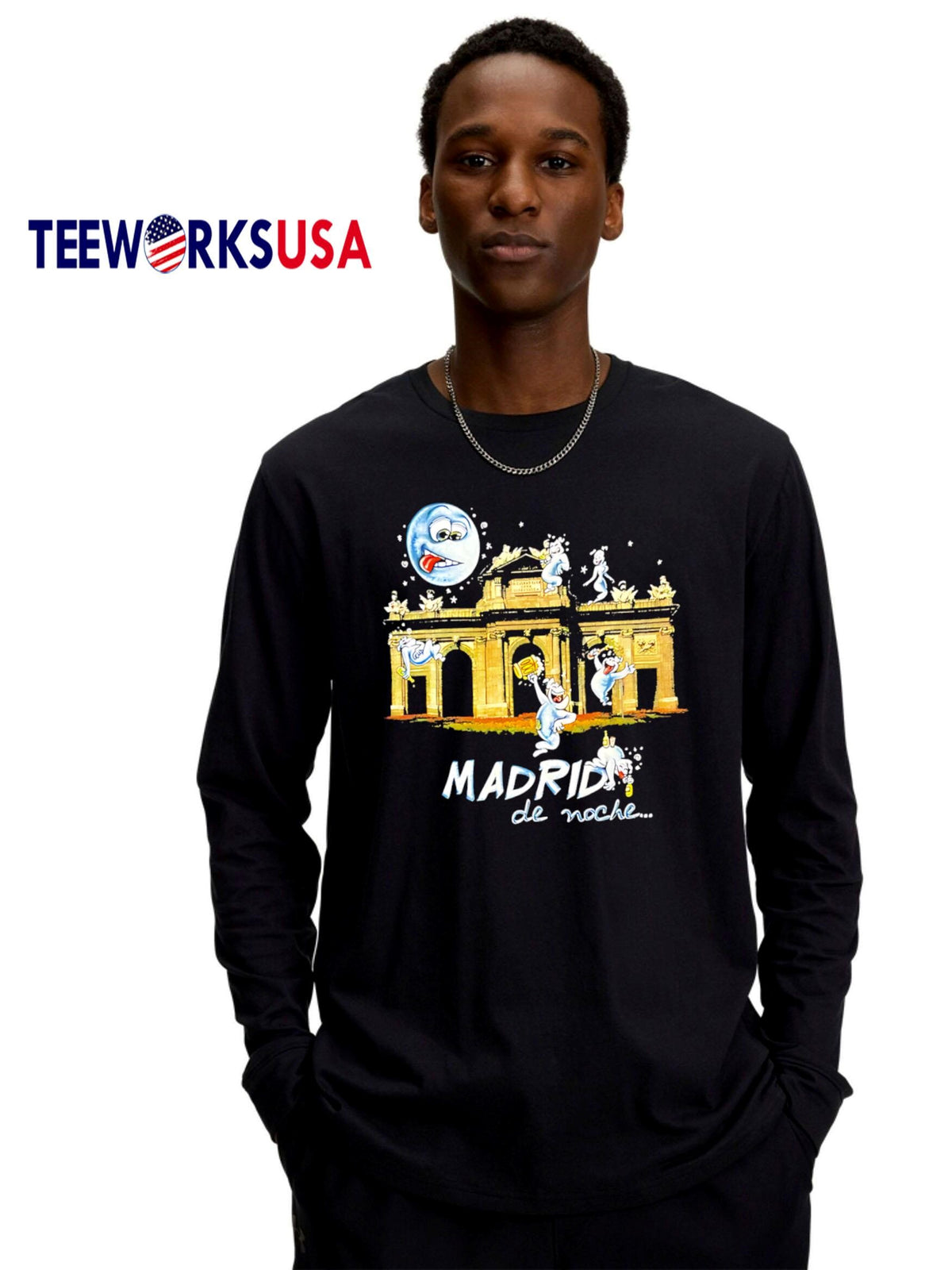 Madrid de Noche beer - Adult & Kids T-Shirts, Sweatshirts & Hoodies apparel design preview 4