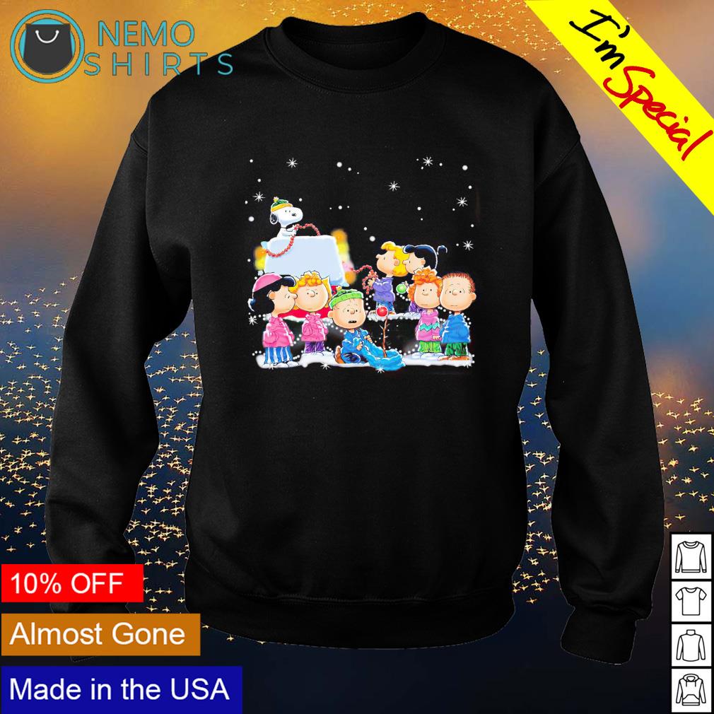Peanuts characters merry Christmas - Adult & Kids T-Shirts, Sweatshirts & Hoodies apparel design preview 4