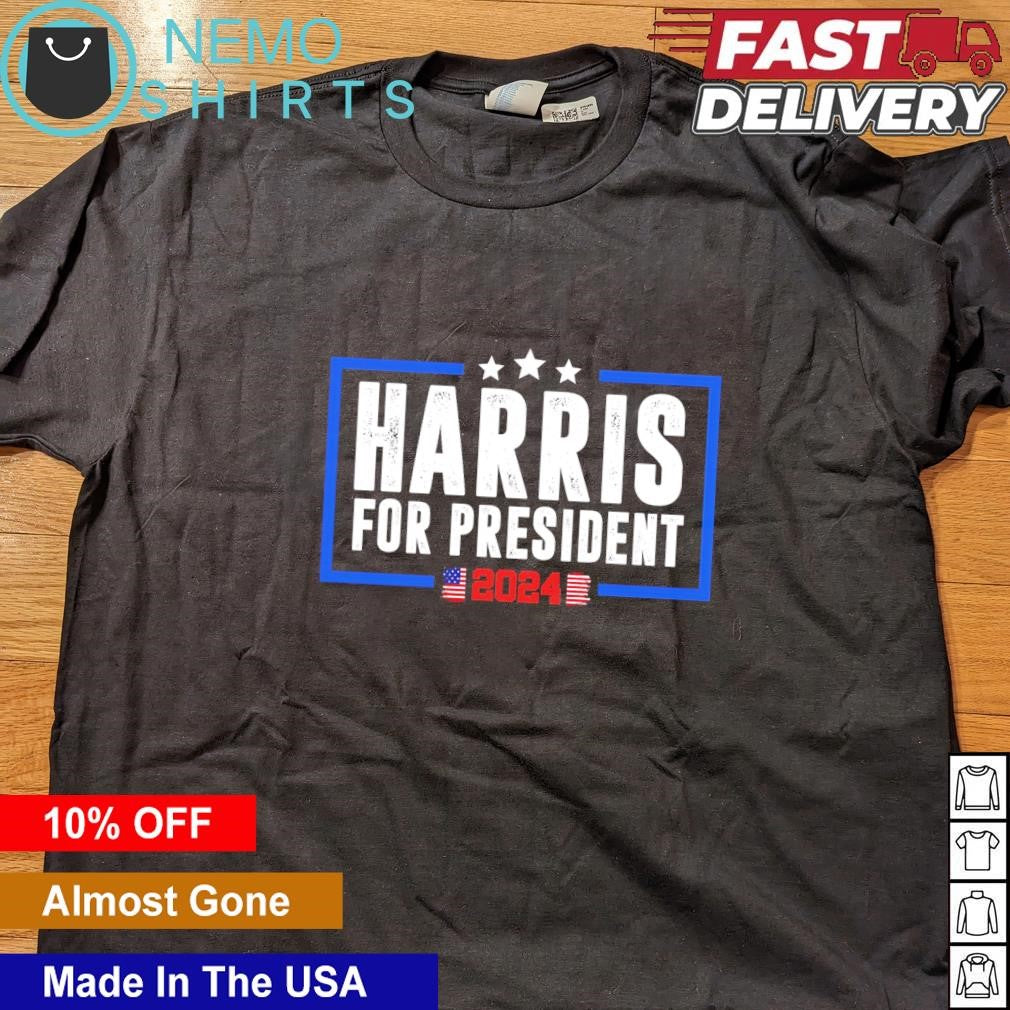 Kamala Harris for President 2024 vote blue US - Adult & Kids T-Shirts, Sweatshirts & Hoodies apparel design preview 4