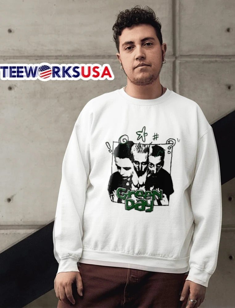 Green Day Billie Joe Armstrong Mike Dirnt Tre Cool - Adult & Kids T-Shirts, Sweatshirts & Hoodies apparel design preview 6