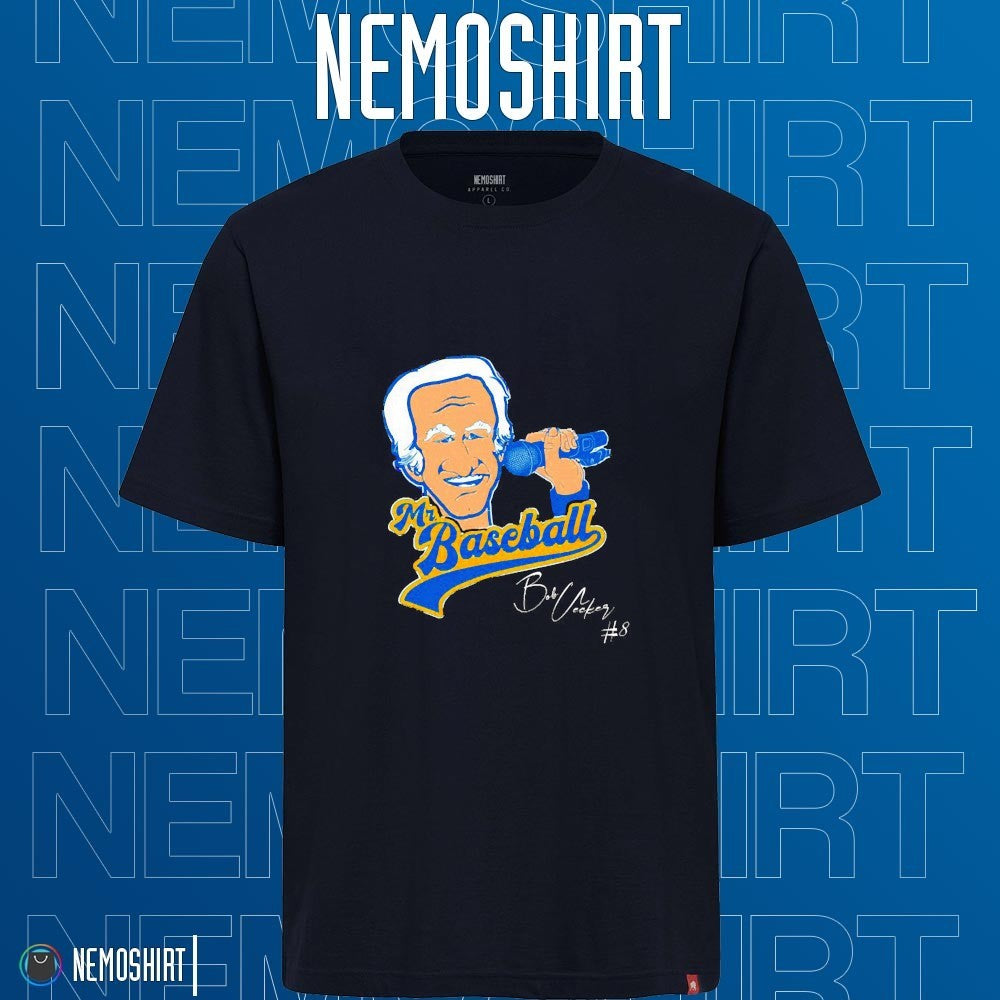 RIP Bob Uecker mr baseball Milwaukee Brewers - Adult & Kids T-Shirts, Sweatshirts & Hoodies apparel design preview 1