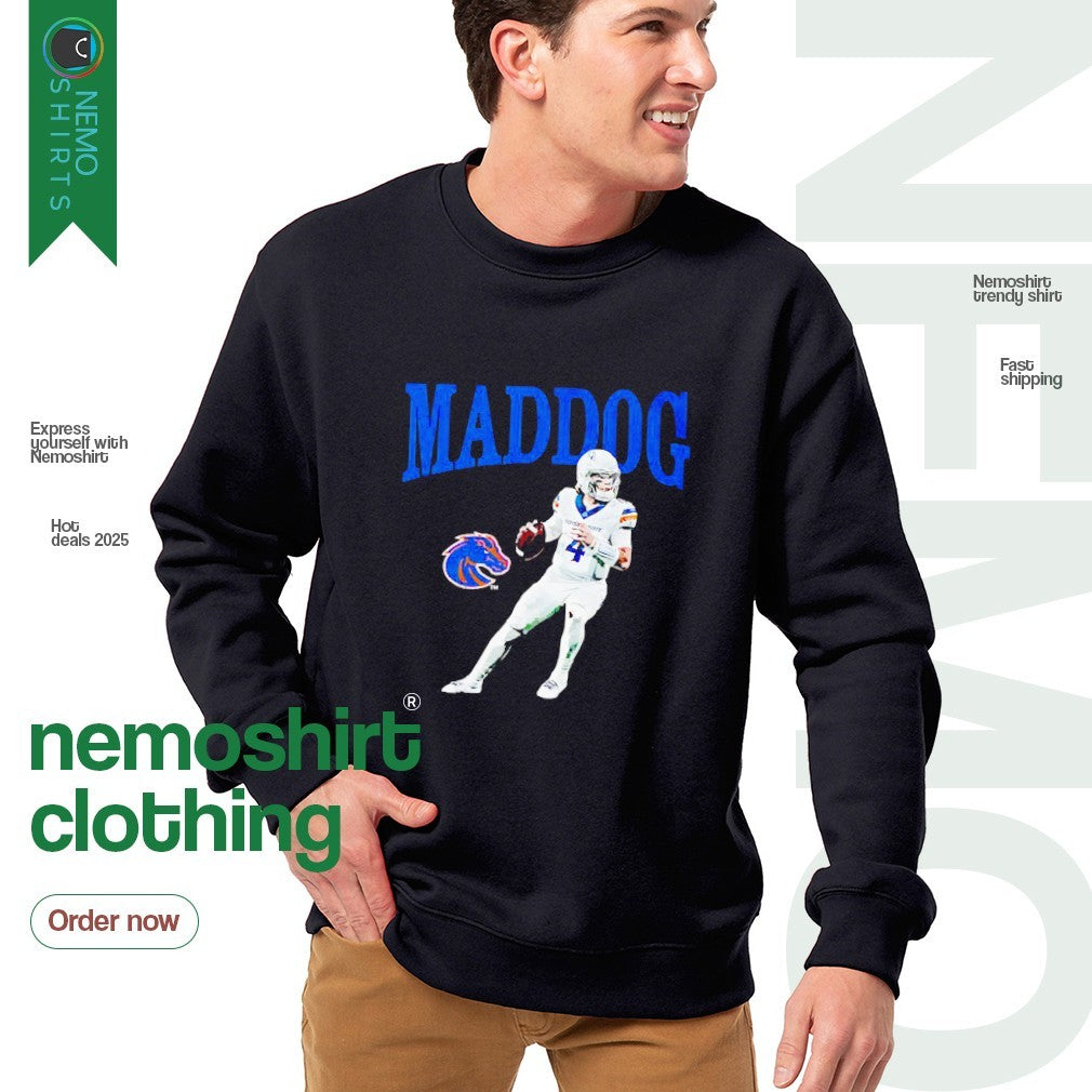 Maddog Maddux Madsen Boise State Broncos player - Adult & Kids T-Shirts, Sweatshirts & Hoodies apparel design preview 4
