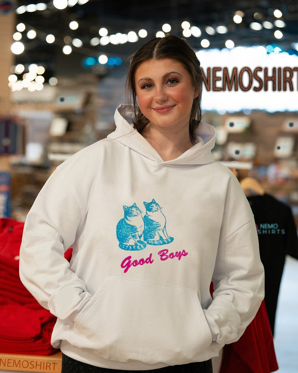 Good boys cats - Adult & Kids T-Shirts, Sweatshirts & Hoodies apparel design preview 3