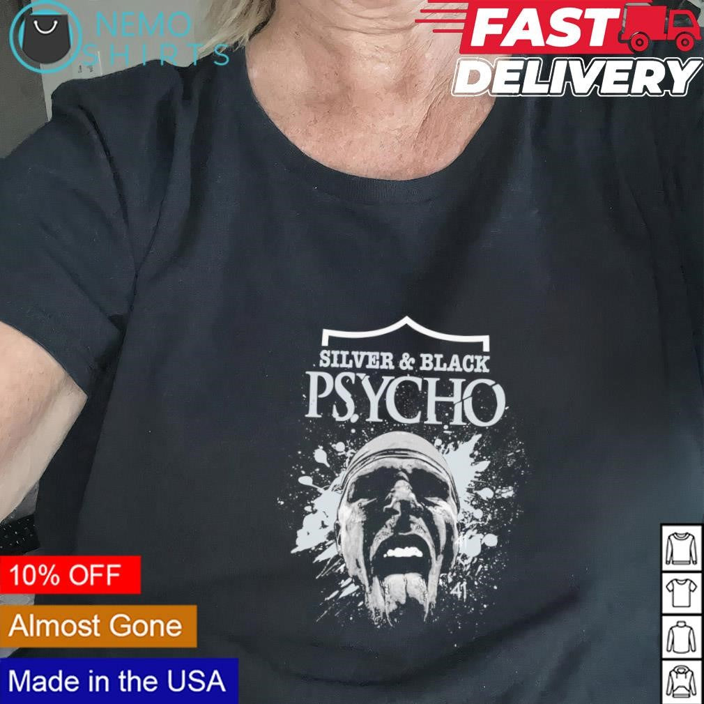 Silver and Black Psycho - Adult & Kids T-Shirts, Sweatshirts & Hoodies apparel design preview 2