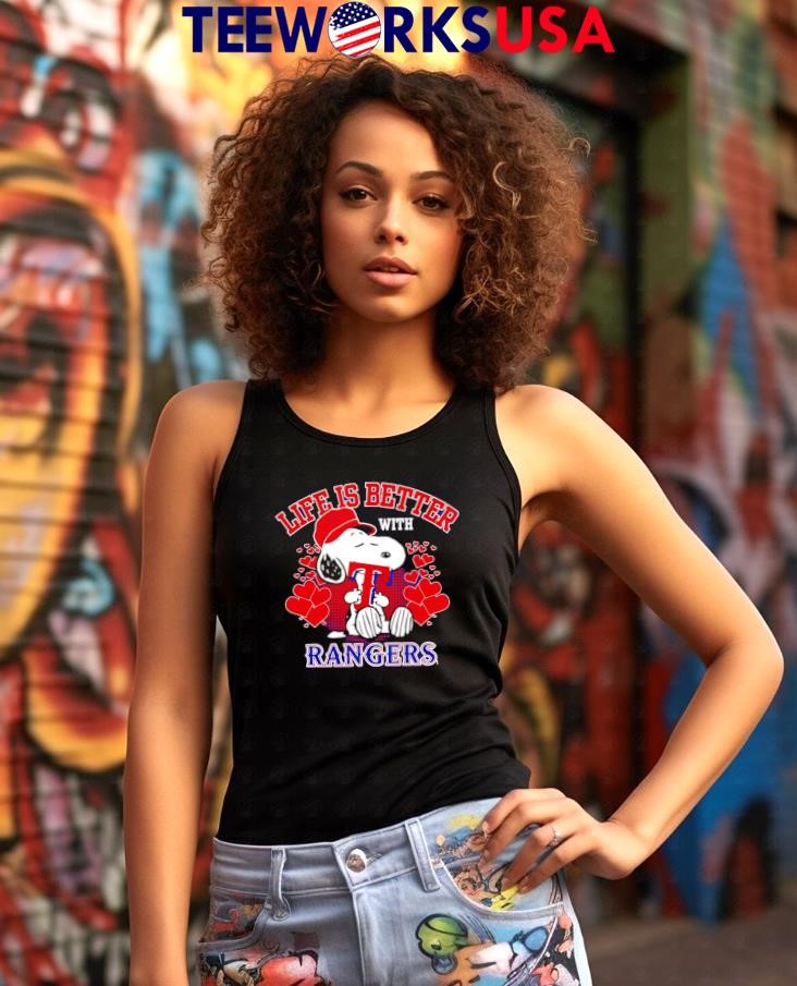 Snoopy Life is better with Rangers - Adult & Kids T-Shirts, Sweatshirts & Hoodies apparel design preview 7
