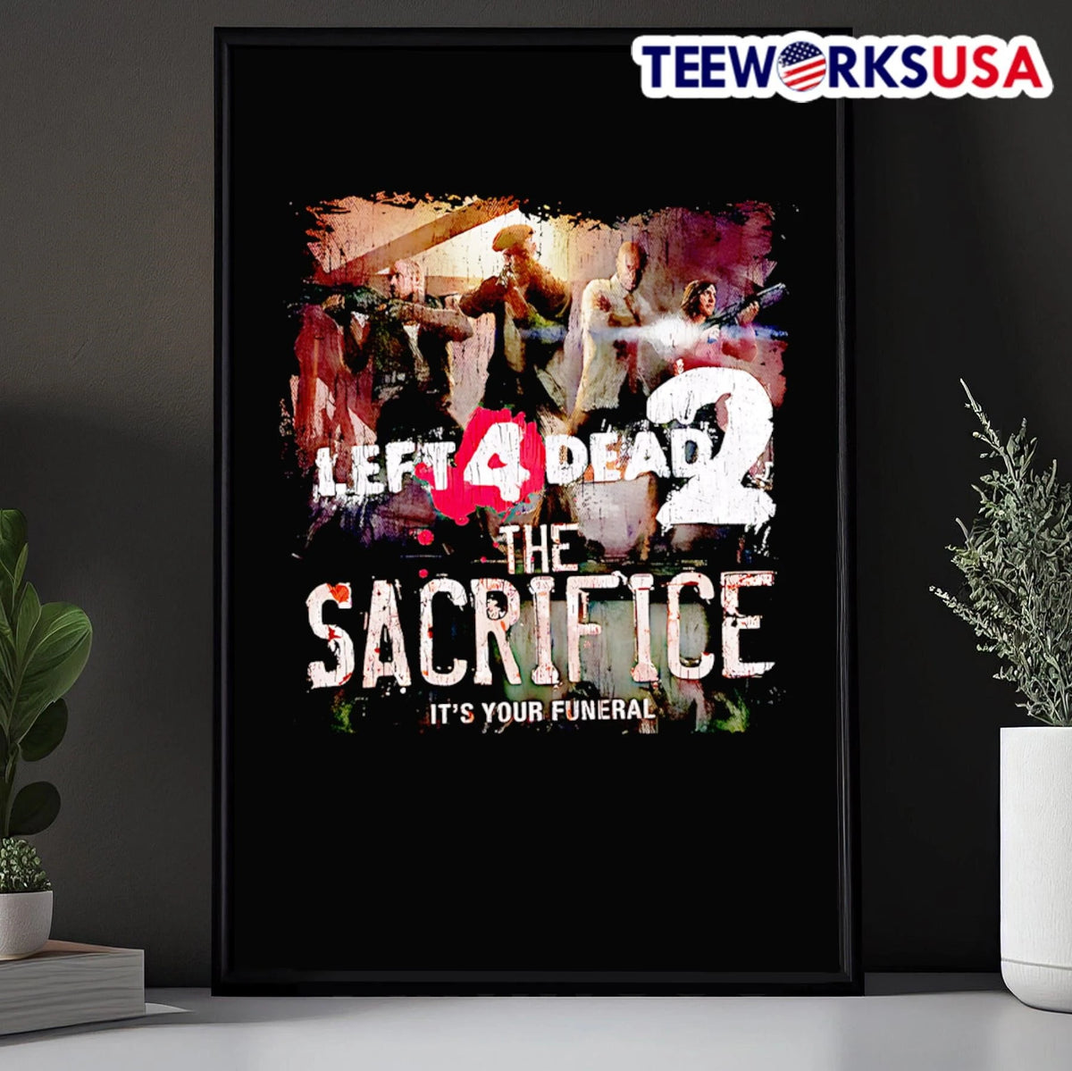 Left 4 Dead 2 The Sacrifice - Adult & Kids T-Shirts, Sweatshirts & Hoodies apparel design preview 5