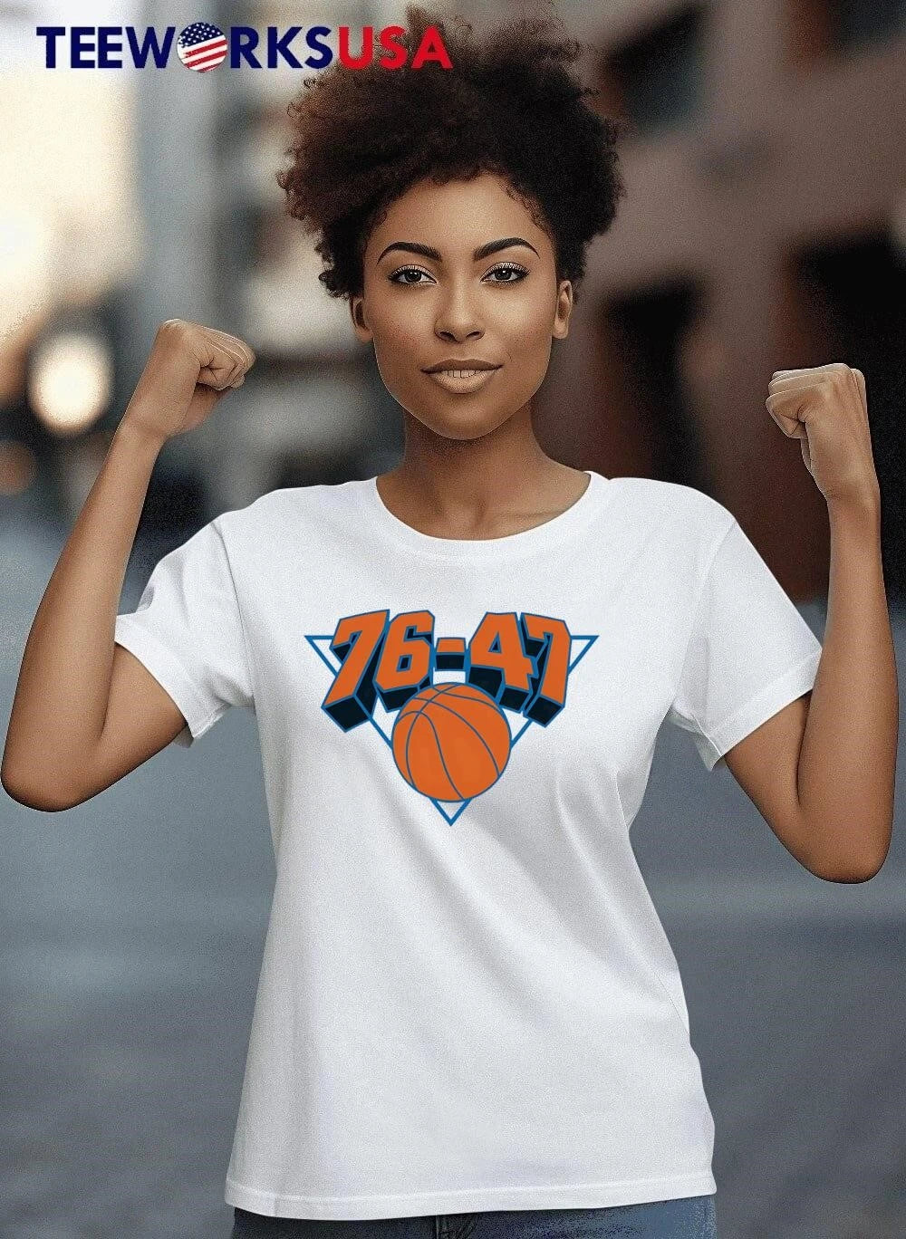 New York Knicks Scoreboard 76-47 Basketball - Adult & Kids T-Shirts, Sweatshirts & Hoodies apparel design preview 7