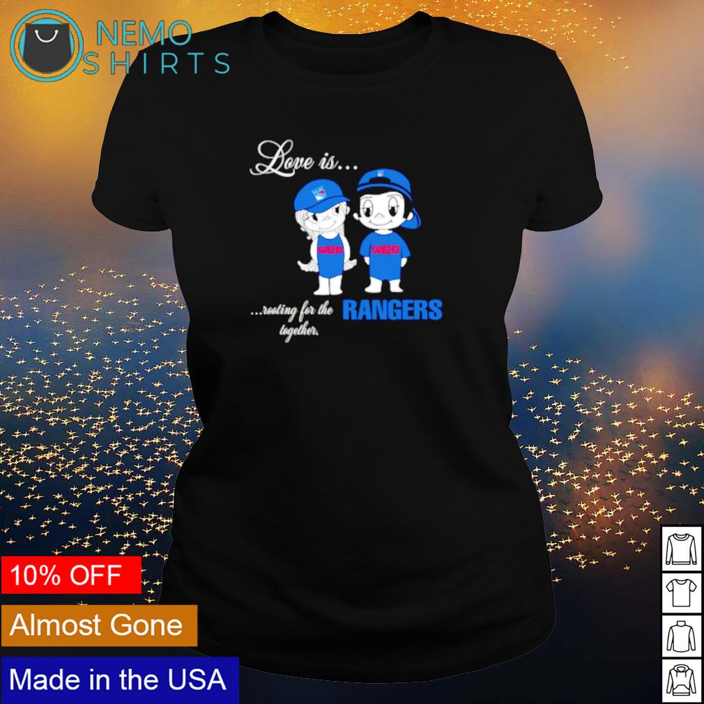 Love is rooting for the New York Rangers together - Adult & Kids T-Shirts, Sweatshirts & Hoodies apparel design preview 3