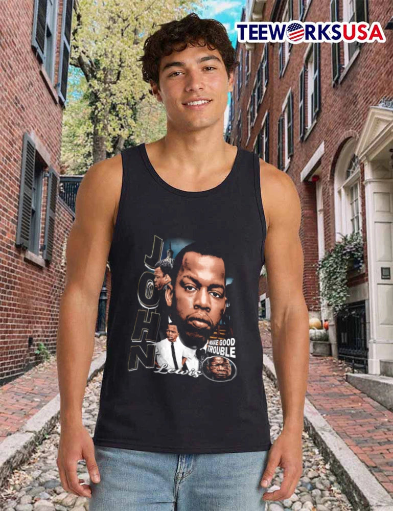 John Make Good Trouble Lewis - Adult & Kids T-Shirts, Sweatshirts & Hoodies apparel design preview 6
