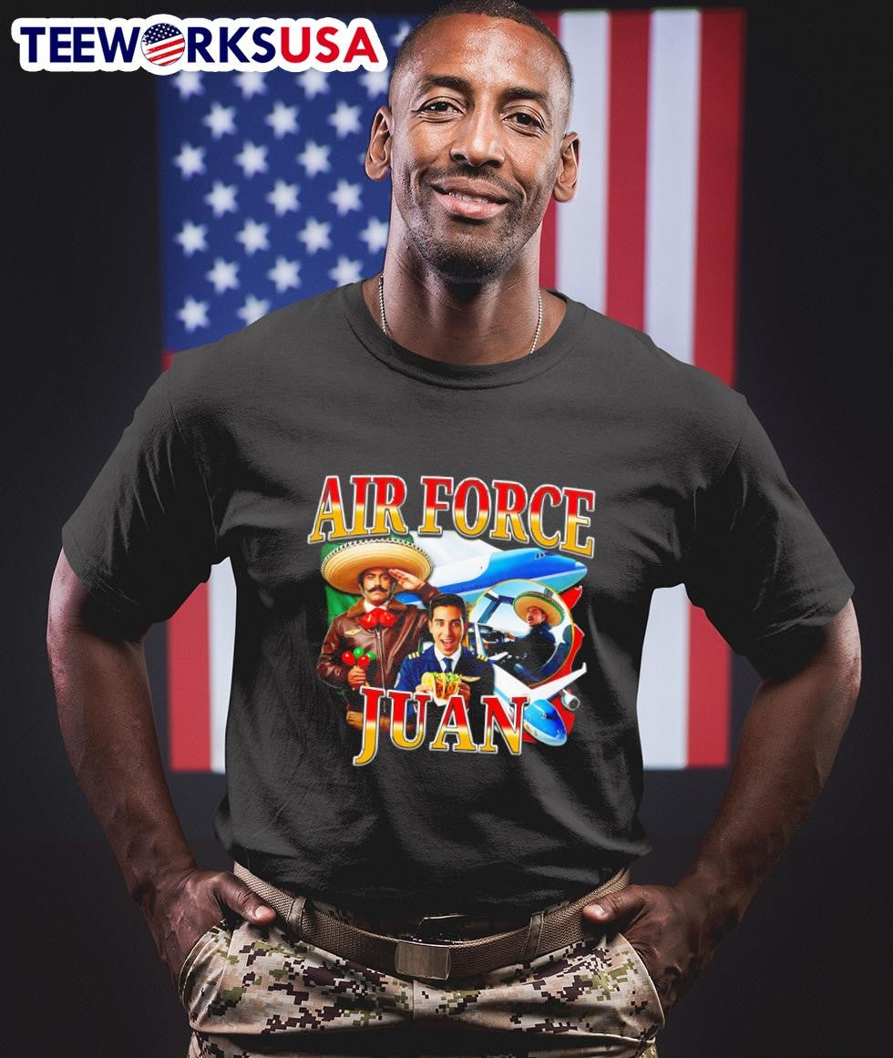 Air force juan funny - Adult & Kids T-Shirts, Sweatshirts & Hoodies apparel design preview 1