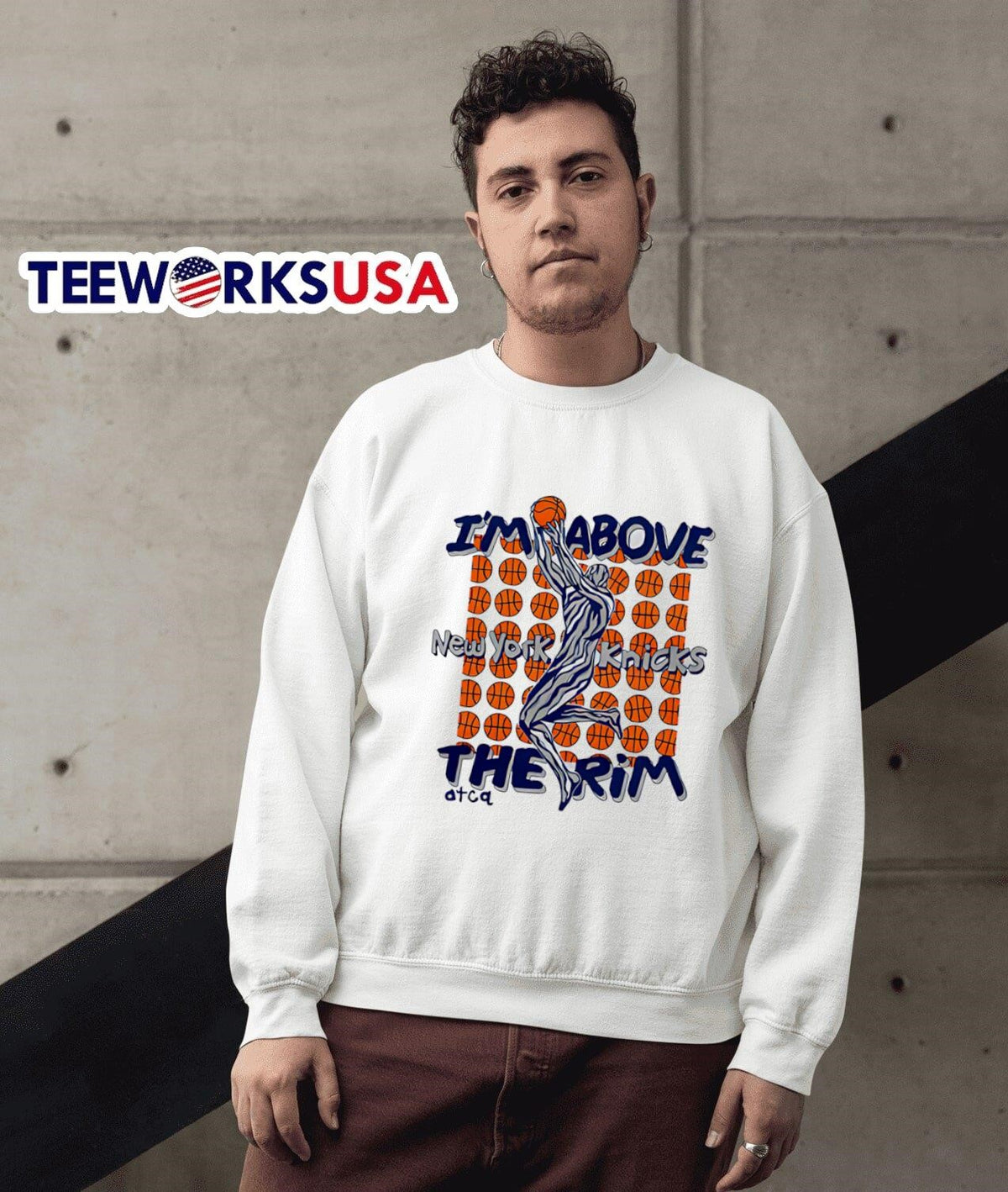 A Tribe Called Quest x New York Knicks I'm Above The - Adult & Kids T-Shirts, Sweatshirts & Hoodies apparel design preview 5