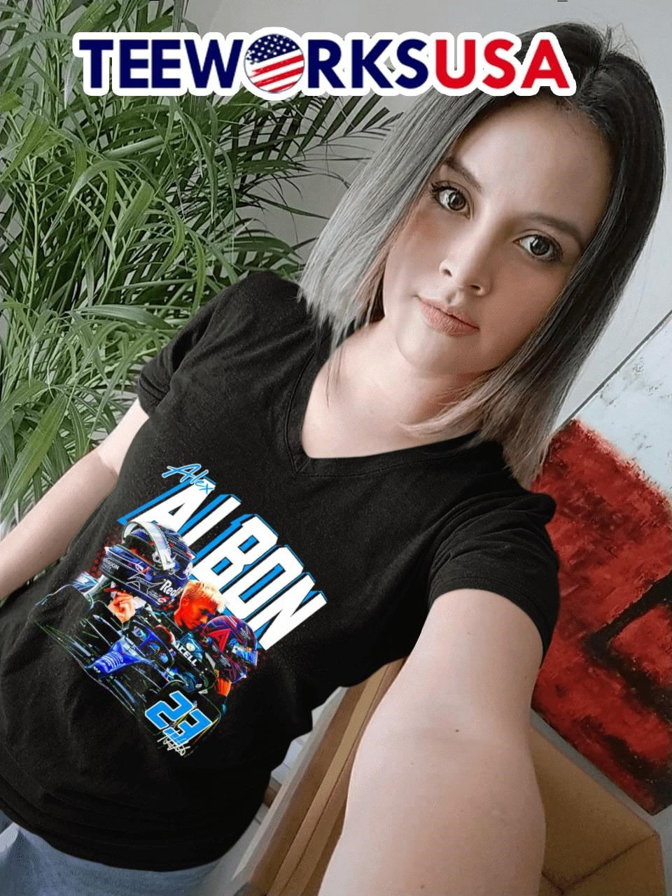 Alex Albon Formula One Scuderia Toro Rosso car 23 - Adult & Kids T-Shirts, Sweatshirts & Hoodies apparel design preview 4