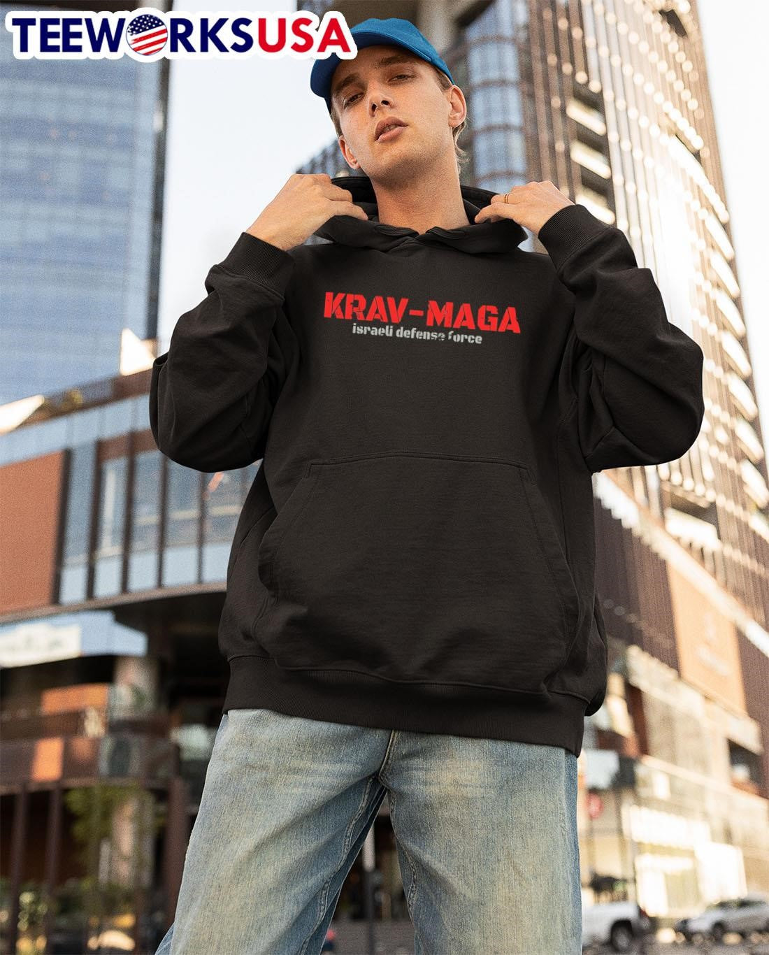 KRAV-MAGA israeli defense force - Adult & Kids T-Shirts, Sweatshirts & Hoodies apparel design preview 3