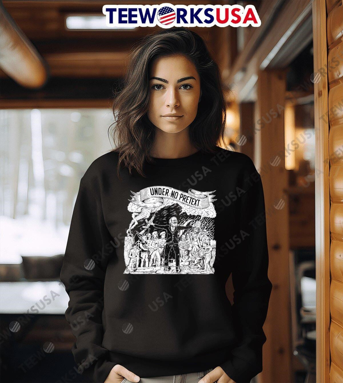 Under no pretext retro - Adult & Kids T-Shirts, Sweatshirts & Hoodies apparel design preview 3