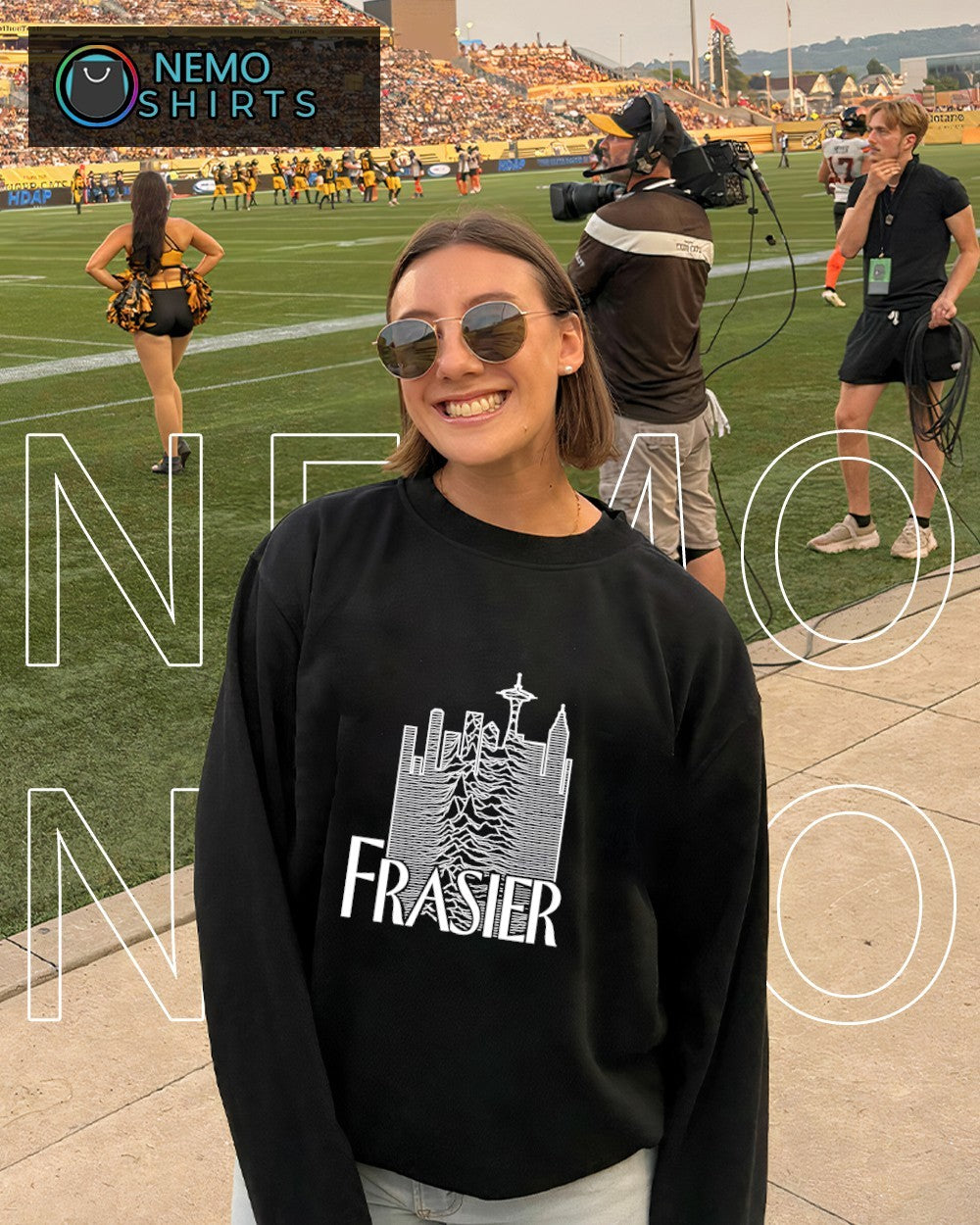 Unknown Pleasures Frasier television show - Adult & Kids T-Shirts, Sweatshirts & Hoodies apparel design preview 4