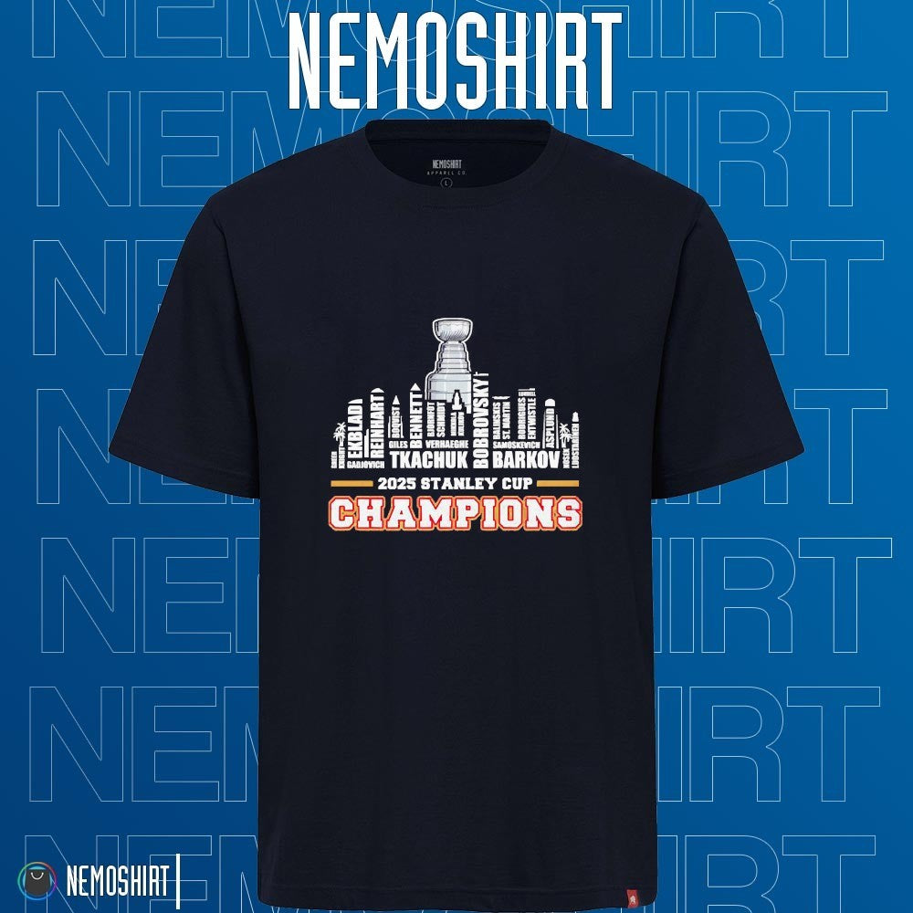 Florida Panthers 2025 stanley cup champions city - Adult & Kids T-Shirts, Sweatshirts & Hoodies product image 1