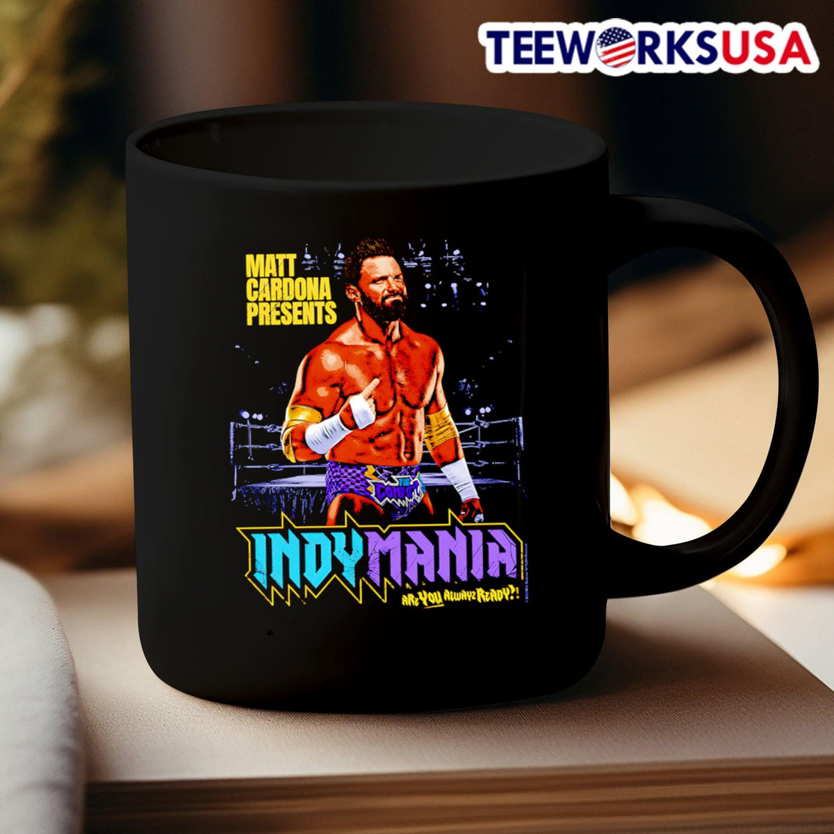 Matt Cardona Indymania - Adult & Kids T-Shirts, Sweatshirts & Hoodies apparel design preview 3