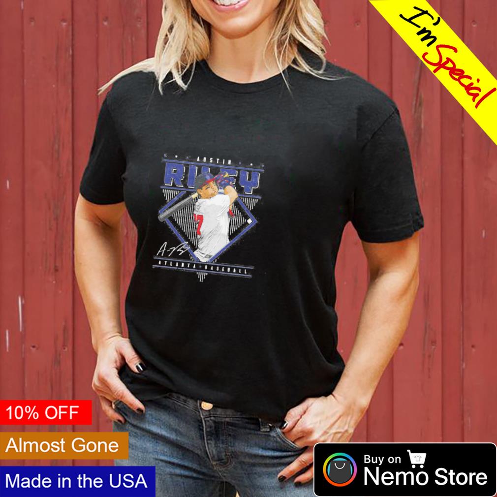 Austin Riley Atlanta Braves baseball diamond name - Adult & Kids T-Shirts, Sweatshirts & Hoodies apparel design preview 3