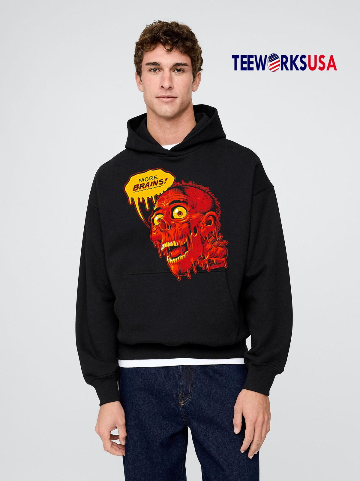 More Brains Return Of The Living Dead Baseball - Adult & Kids T-Shirts, Sweatshirts & Hoodies apparel design preview 2