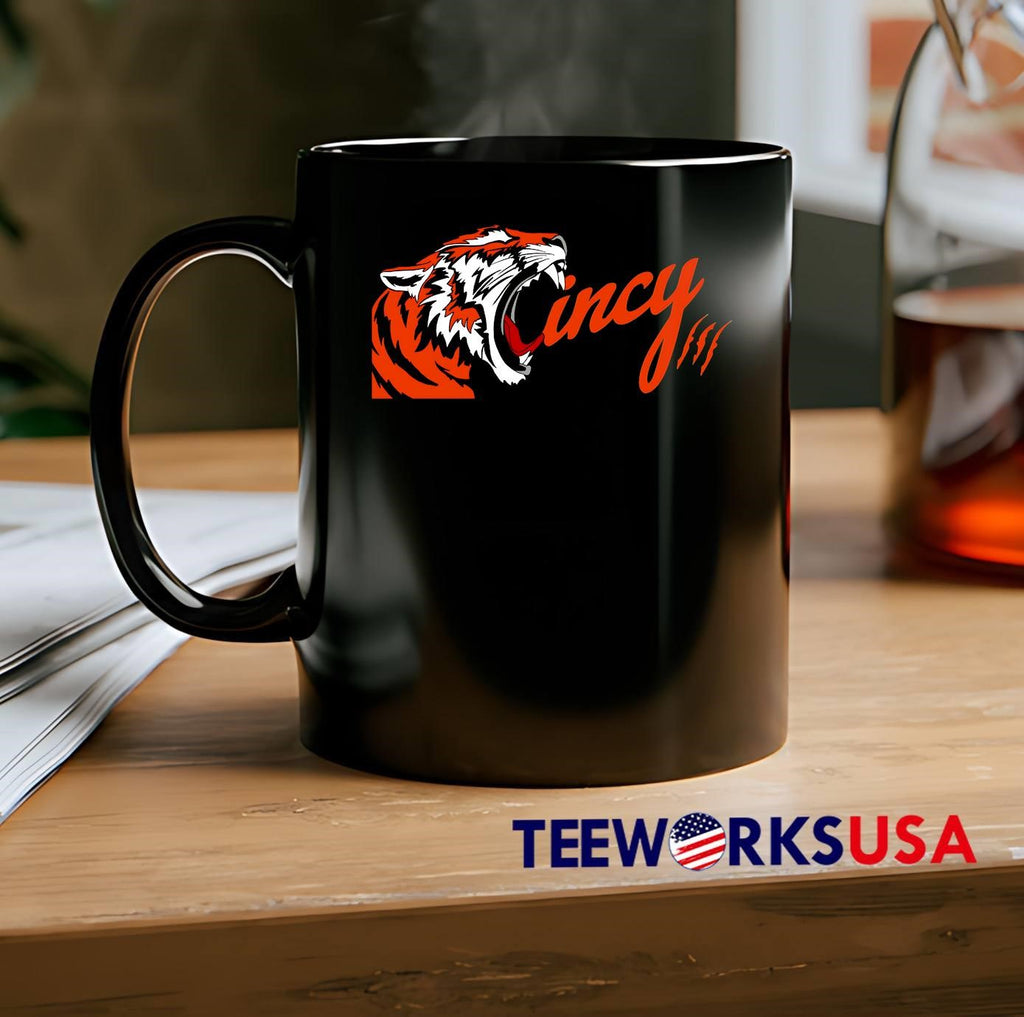 Cincinnati Tigers scream - Adult & Kids T-Shirts, Sweatshirts & Hoodies apparel design preview 2