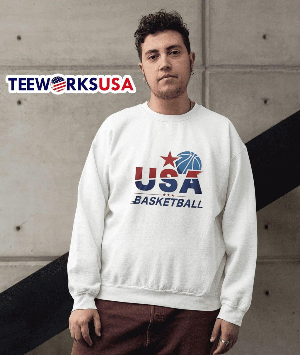 United States Baseketball Olympic Team - Adult & Kids T-Shirts, Sweatshirts & Hoodies apparel design preview 3