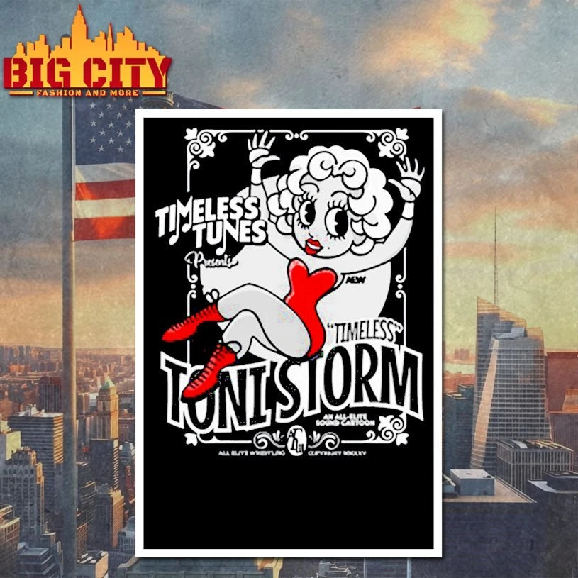 Toni Storm Timeless Tunes Show - Adult & Kids T-Shirts, Sweatshirts & Hoodies apparel design preview 4