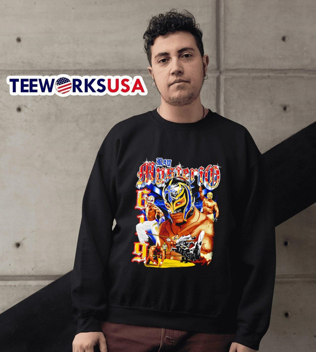 Rey Mysterio 90s graphic - Adult & Kids T-Shirts, Sweatshirts & Hoodies apparel design preview 6