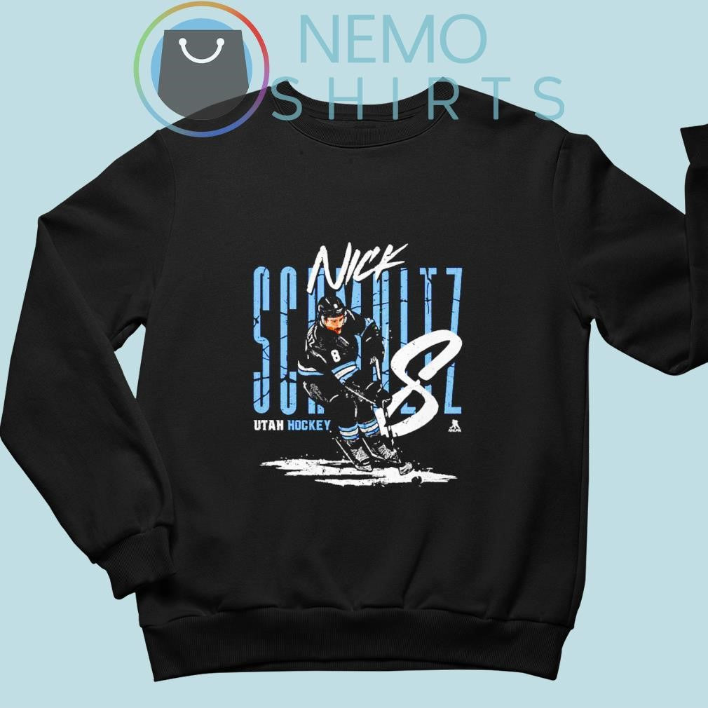 Nick Schmaltz Utah hockey club cartoon player - Adult & Kids T-Shirts, Sweatshirts & Hoodies apparel design preview 4