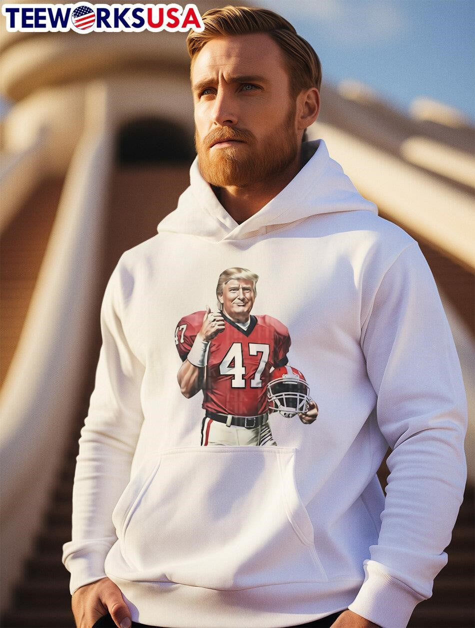 Bulldogs Donald Trump Football - Adult & Kids T-Shirts, Sweatshirts & Hoodies apparel design preview 2