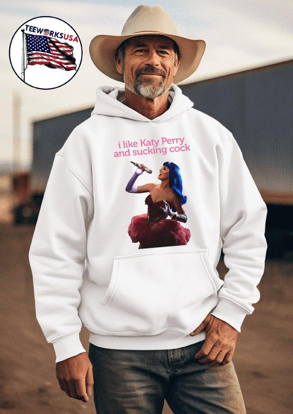 I Like Katy Perry and Sucking Cock - Adult & Kids T-Shirts, Sweatshirts & Hoodies apparel design preview 2