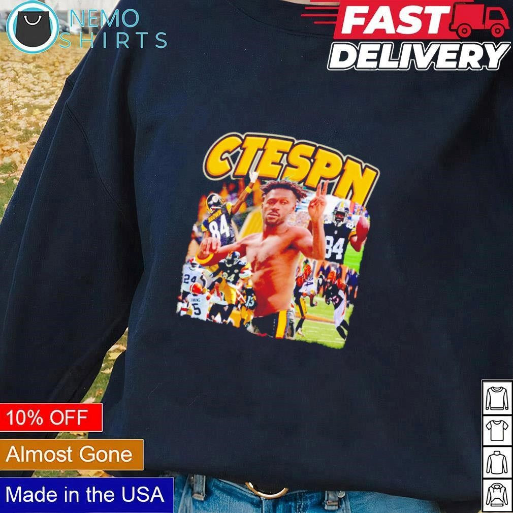 CTESPN Antonio Brown Pittsburgh Steelers collage - Adult & Kids T-Shirts, Sweatshirts & Hoodies apparel design preview 1
